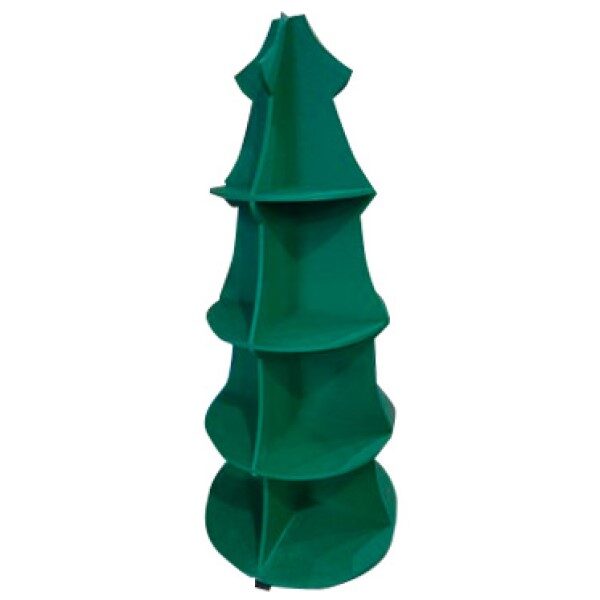 Árbol navideño de MDF, fácil de armar y desarmar. 1.80 mts alto * 40 cm diámetro